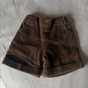 Papa London Brown Corduroy Shorts 18 Months